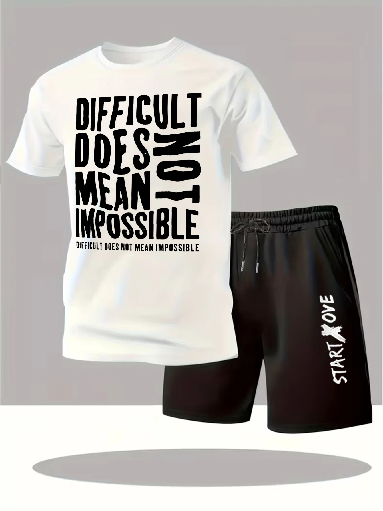 

Мужские комплекты 2025: Новинка! Модный спортивный костюм с принтом, футболка с коротким рукавом и шорты для мужчин