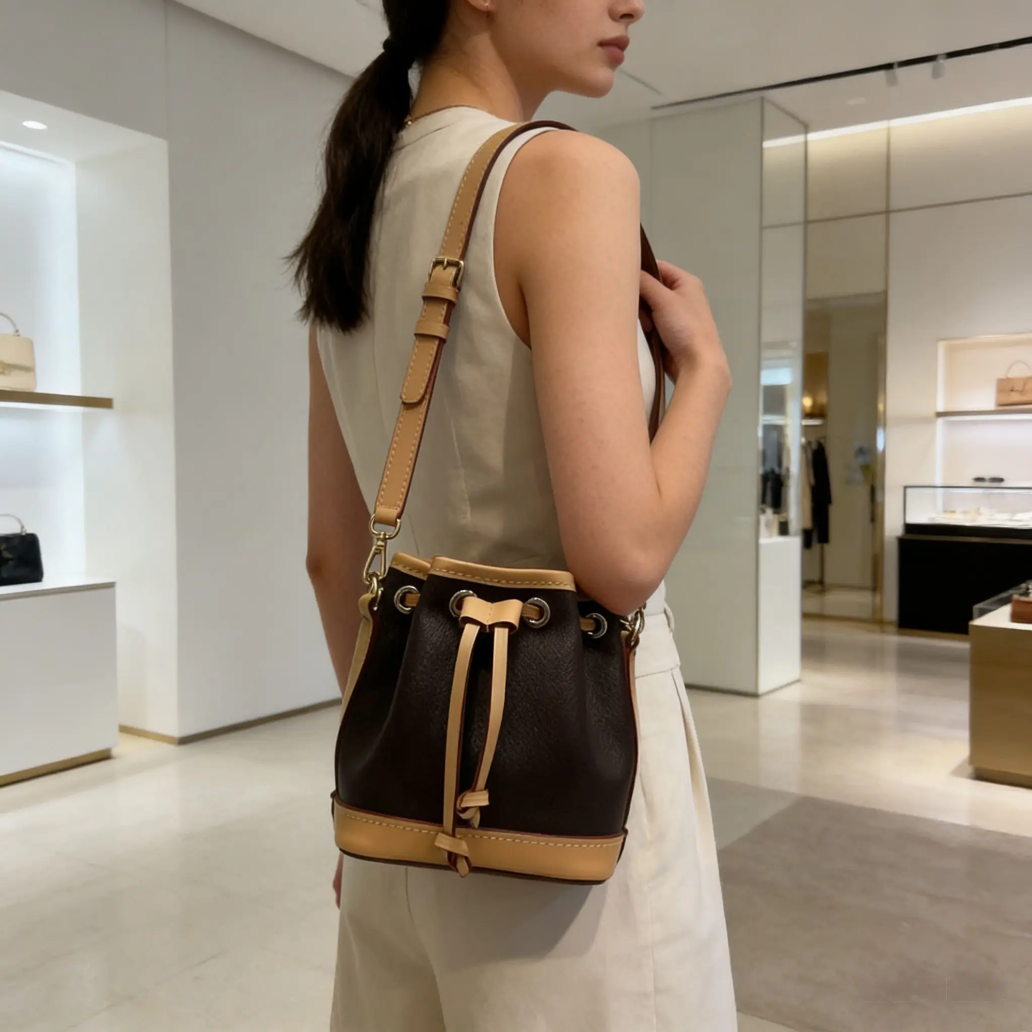 

Trendy Women's Niche Design Bag New Fashionable Multifunctional Crossbody Bag Commuter Handheld Bucket Bag