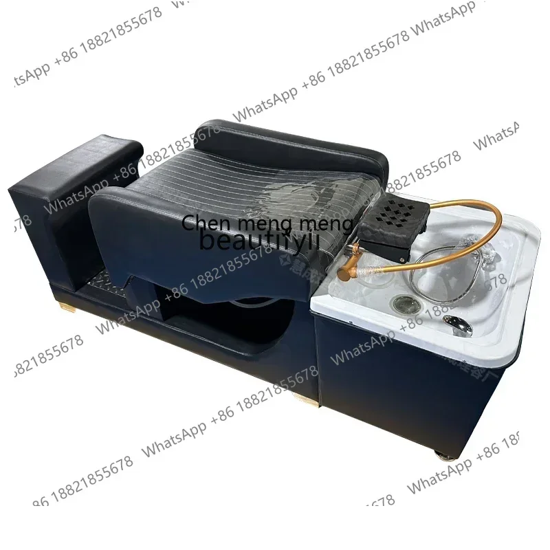 xx1Beauty salon semi-reclining shampoo water circulation fumigation hair treatment barber shop flush bed