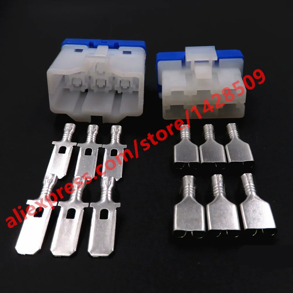1 Set 6 Pin PH772-06015 PH776-06015 6.3 Series Auto High Current Blower Heater Resistance Speed Regulating Wire Connector