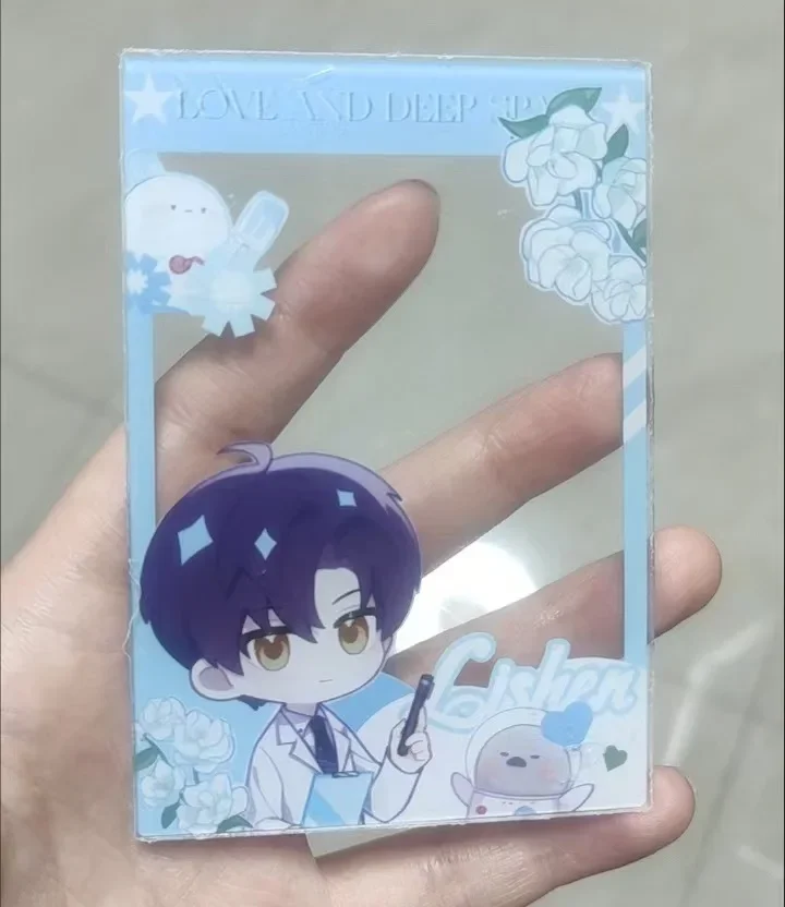 New 4Pcs/Set Game Love and Deepspace Acrylic Card Photo Props Diy Card Anime Peripheral Cute Xavier Zayne Rafayel ralayo Sylus