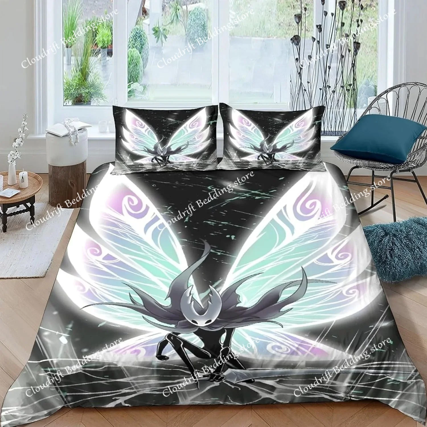 Exquisite 3D Game Hollow Knight Wallpaper Gaming Digital Printing Bedding Set Duvet Cover Comforter Bed Girls Boys Gift