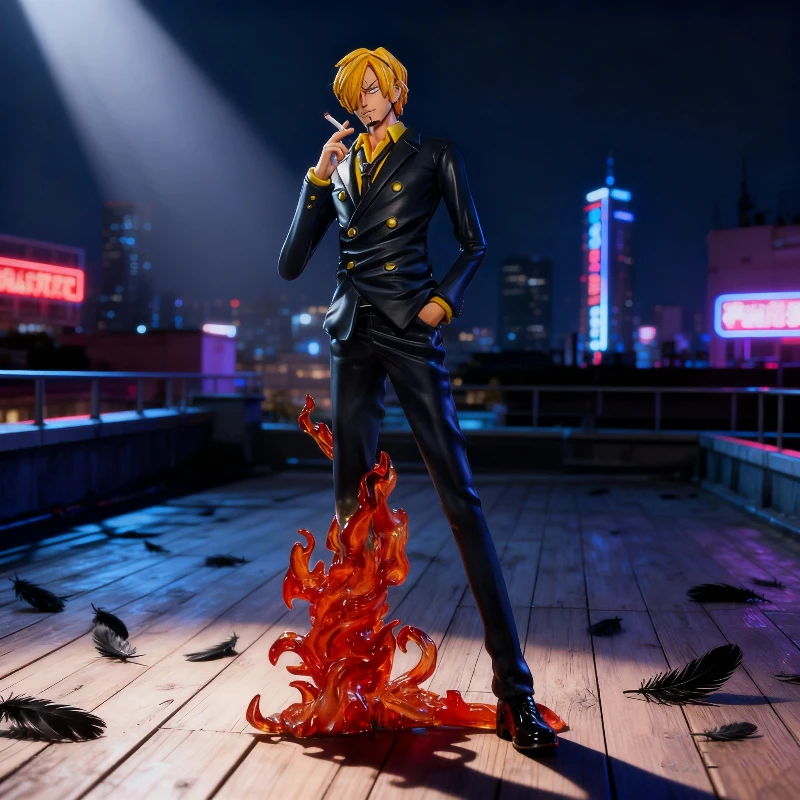 

Hot Sale One Piece Devil Sanji Suit Figure Model Statue Desktop Decoration Pc Case Ornament Gift For Fans