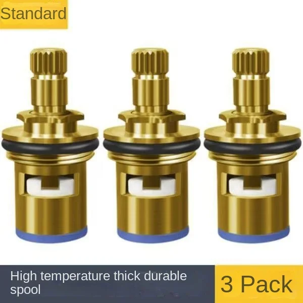 Universal faucet spool all copper 4-cent fast-opening faucet core triangular valve single cold and hot water ceramic accessories