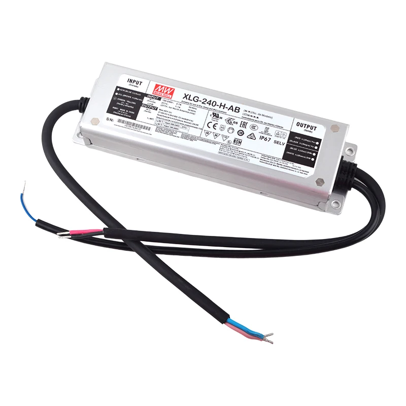 MEANWELL XLG-240-H-AB 240W 4900mA 27-56V Constant Power LED Driver Switching Power Supply For 2pcs QB288 lm301b lm301h boards