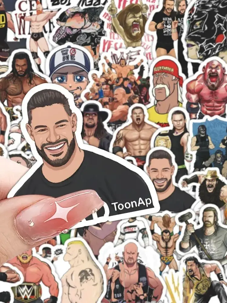 AliExpress GOGOTU 60PCS Wrestling Cartoon Stickers WWE Graffiti DIY Sticker Laptop Phone Guitar Car Bike Skateboard Decals Decoration Toys Gifts