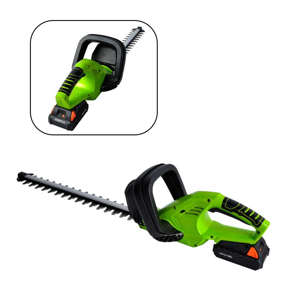 VERTAK-B 20V Lithium Battery 510mm Length Double Blade Electric Cordless Hedge Trimmer for Garden Hedge Cutting
