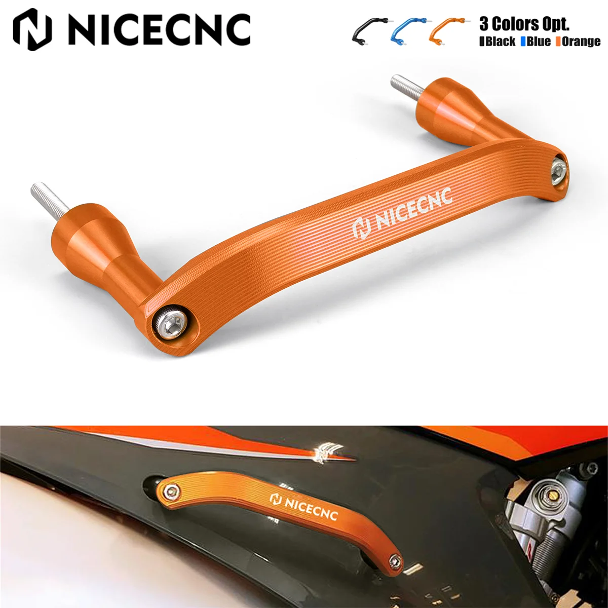 NICECNC For 2020-2023 KTM EXC 300 XCW TPi EXC-F 500 450 400 350 300 250 200 150 125 SX XC SXF XCF 2019-2022 Rear Grab Handle Bar
