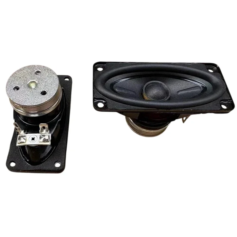 

1Pcs 85*40mm Hifi Fever Speaker TV Sound Speaker Ring Neodymium 8ohm Low-Frequency Powerful Rectangular Full Frequency Horn
