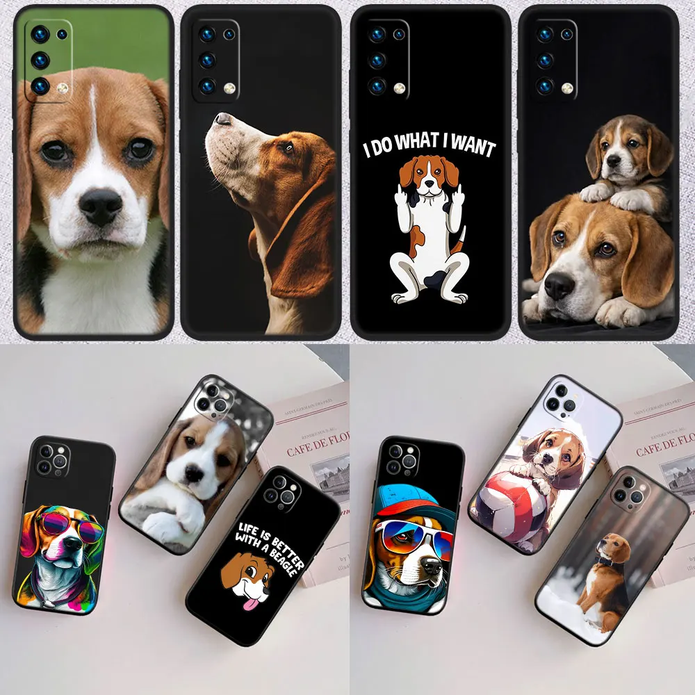 AR18 Beagle Dog Shell Phone Case for Samsung Galaxy S20 S21 S22 Ultra FE Plus A21S A22 A24 A25 A26 A30 A30S A31