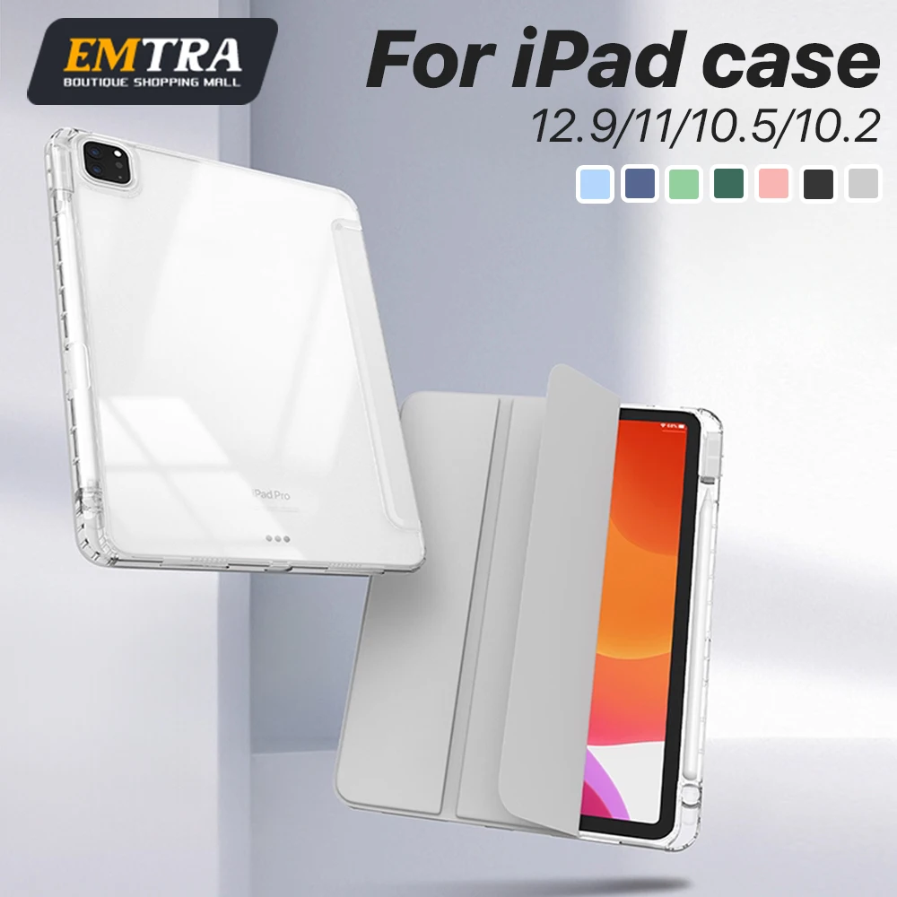 Für IPad Fall 10,2 9th 8th 7th 11 10th Generation Pro 11 13 2025 12,9 2022 Abdeckung Bleistift Halter Funda für IPad Air 5 4 10,9 Fällen