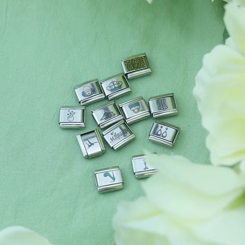 Hapiship Women 2024 New Queen Crown Beauty Bag Charm collegamenti italiani Fit 9mm bracciale in acciaio inossidabile che fa gioielli fai da te DJ1053