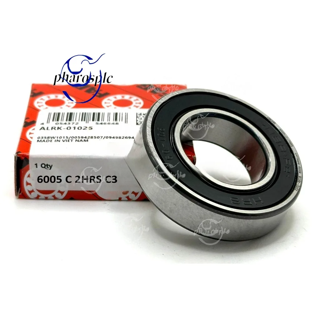 FAG 6005 2HRS C3 DEEP GROOVE BALL BEARING RUBBER SEALED 25x47x12 mm