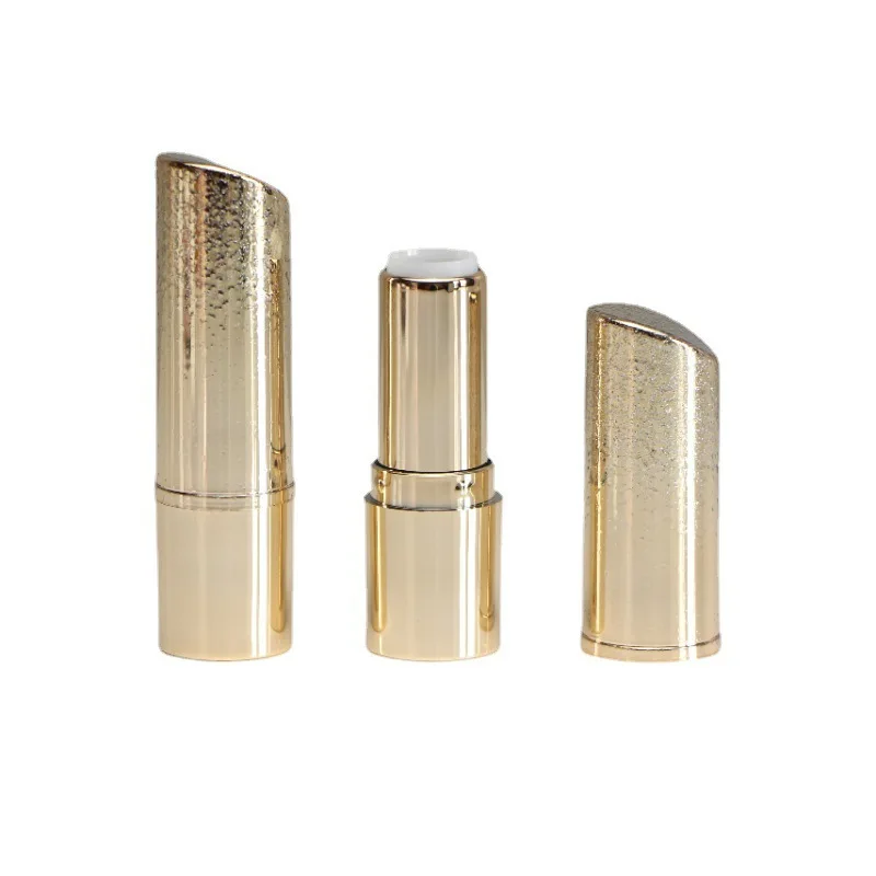 Slant Cap Lipstick Tube Peach pink gold gradient lipstick tubes empty tubes packaging material