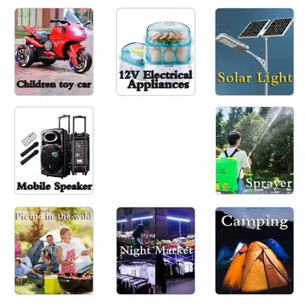 32700 LiFePO4 Battery 12V 100Ah Built-in 100A BMS Rechargeable Lithium Iron Phosphate Solar Power System RV House Trolling Motor