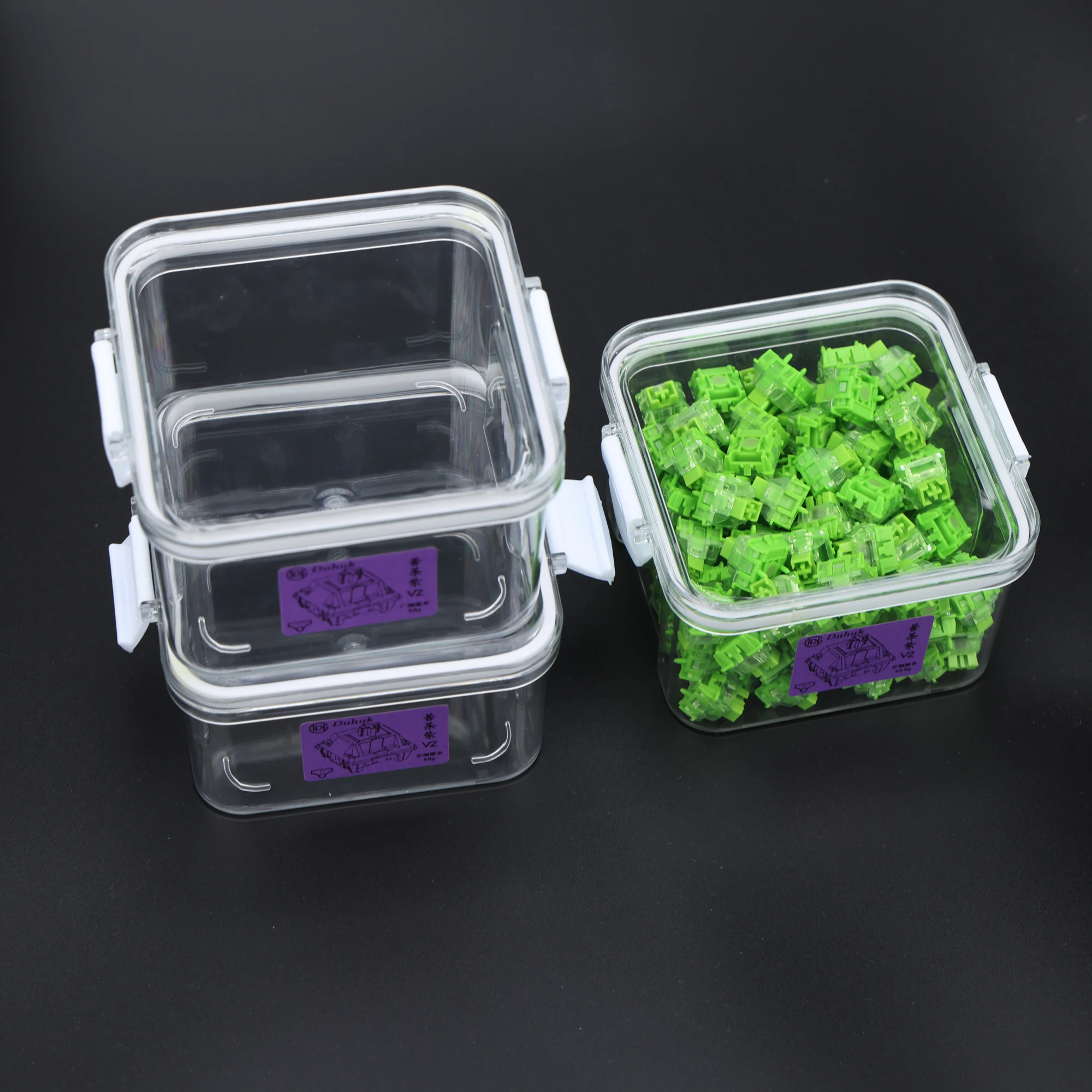 Keyboard Magnetic Switches Container Storage Box PC Polycarbonate Switches Box For Mechanical Keyboard Magnetic 440ml