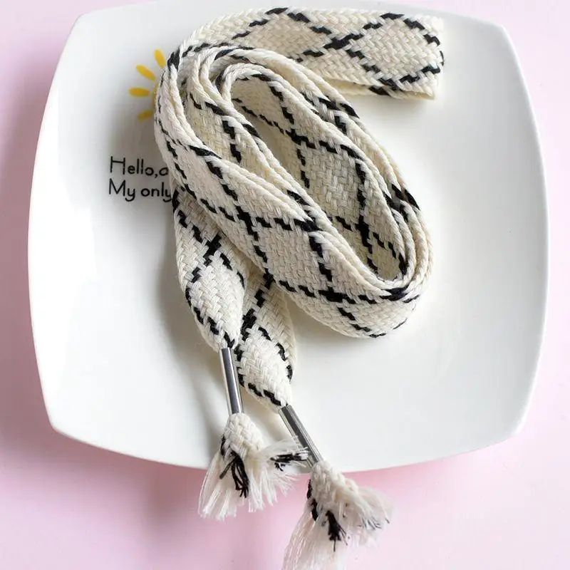 

1 пара шнурков на плоской подошве с утолщенным плетением, черные, белые шнурки шириной 2,5 см, высокие кроссовки, парусиновые шнурки, аксессуары