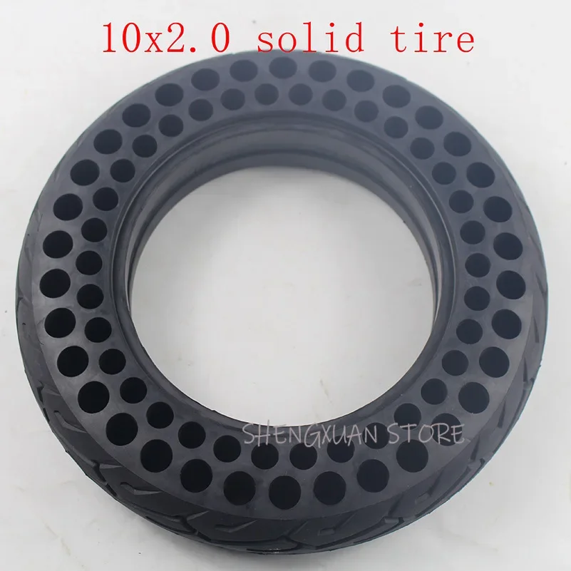 

10 inch Porous electric skateboard Bicycle E-Bike tire 10x2.0 air-free honeycomb shock absorber solid tire proof Tyre