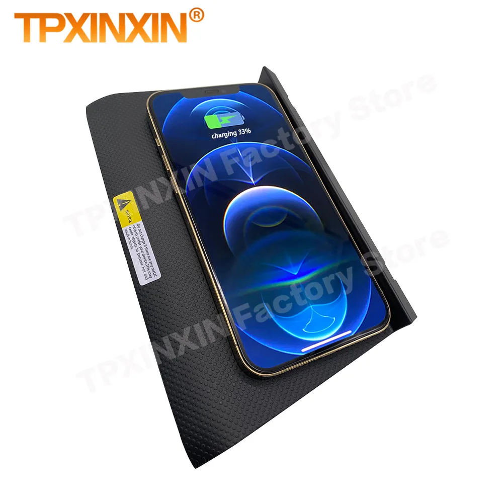 

QI Car Wireless Charger For VW Volkswagen Tiguan 2017 2018 2019 2020 2021 QI Charging Intelligent Mobile Phone Holder For Iphone