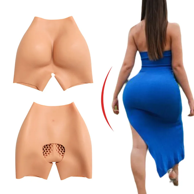 Donne in silicone con apertura sul cavallo Glutei grandi Hip Enhancer Butt Pantaloni imbottiti e fianchi Mutandine per donna Bum Hip Ass Tummy Shaper
