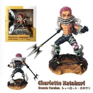

One Piece Charlotte Katakuri GK Statue Donuts Triskelion Figure Anime Collectible Model Gift for Fans Home Office Decor