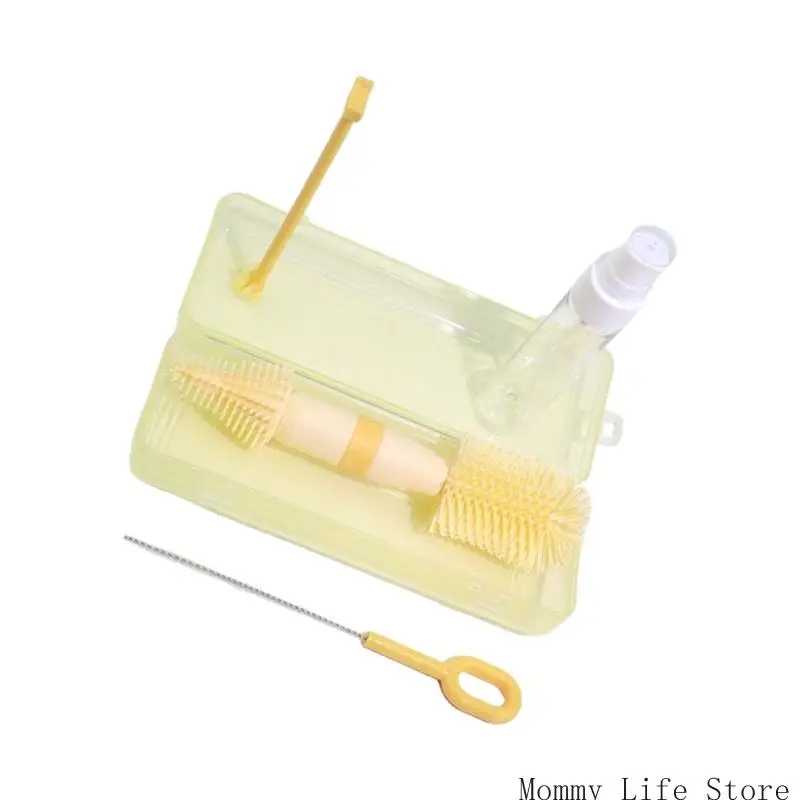 

Многофункциональная щетка для детских бутылочек, дизайн для глубокой очистки, удобный для путешествий, незаменимый