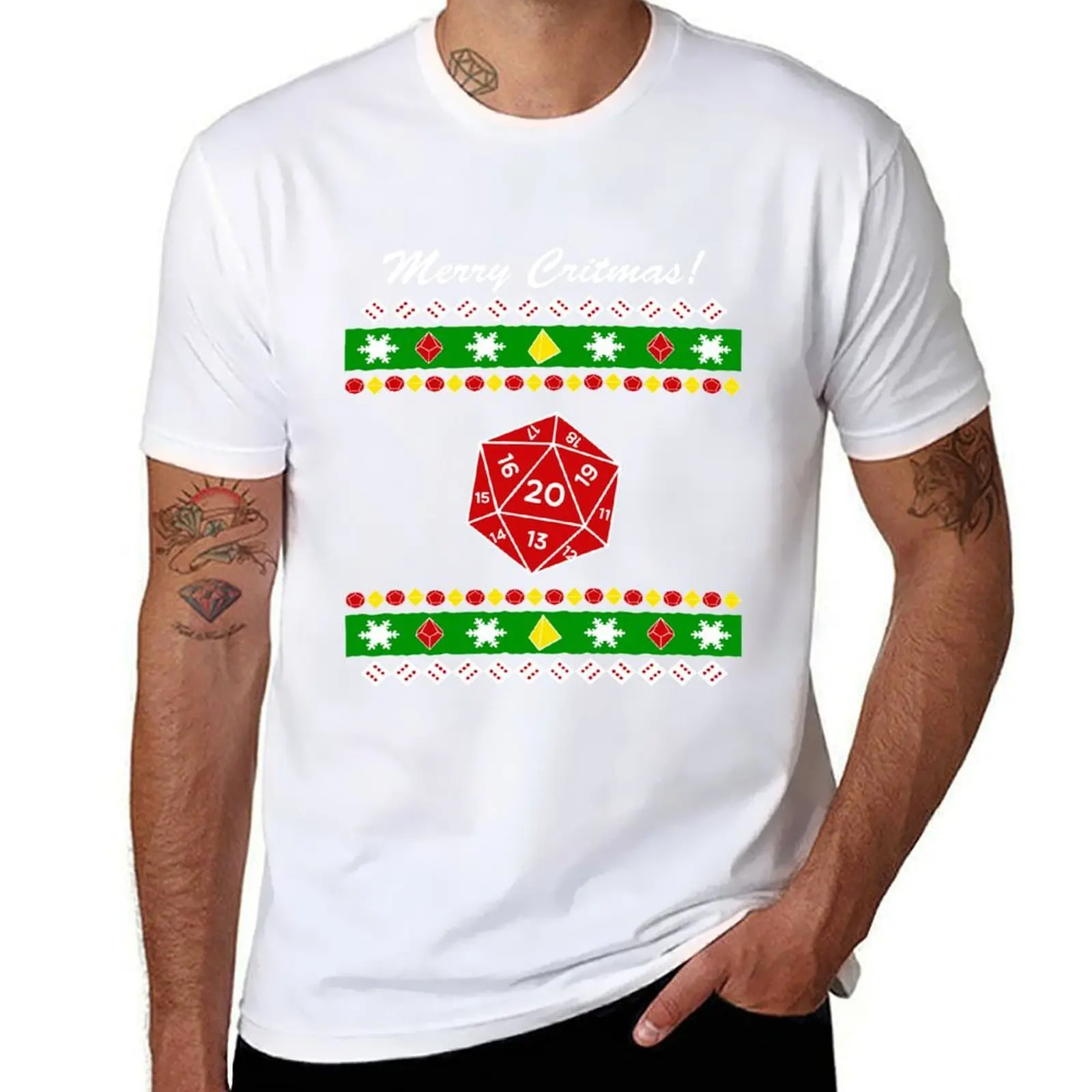 

Merry Critmas! Ugly Christmas Sweater T-Shirt t shirts for man pack white cotton tshirt 100% T-Shirt
