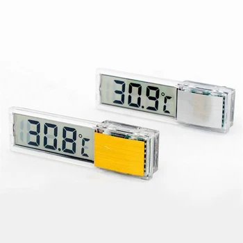 1pc Aquarium Thermometer 3D Digital LED Electronic Fish Tank Temperature Fish Turtle Temp…