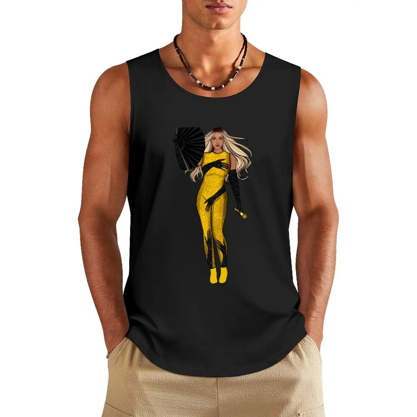 

Beyoncé Fan Art Tank Top Man sleeveless shirt men gym clothing Men's t shirt sports suits