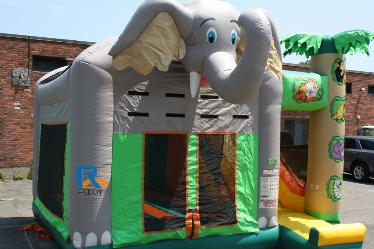 For Sale Inflatable Elephant Bounce Castle Kids Outdoor Inflatable Toy Jumping Castle