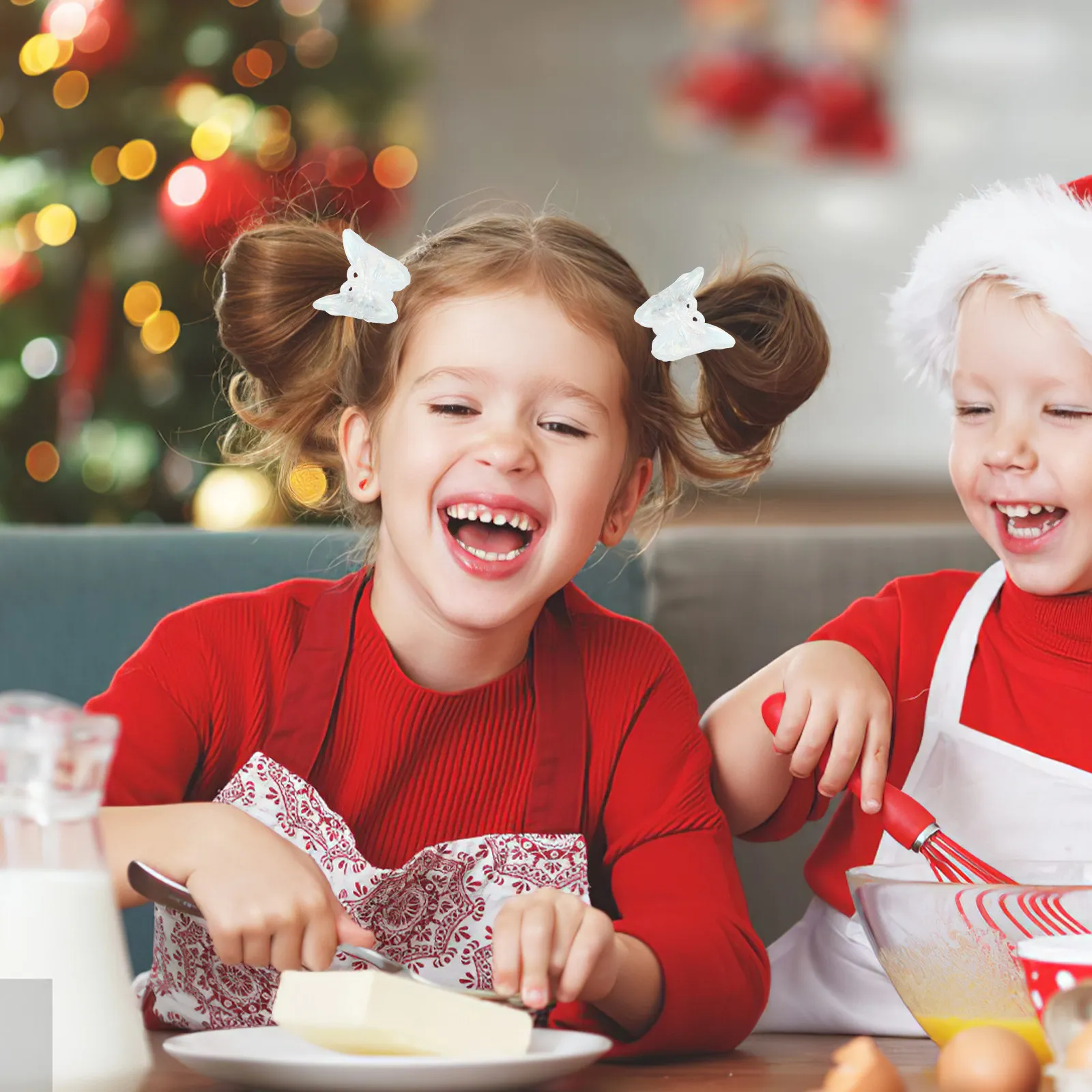 

50Pcs Butterfly Mini Hair Clips Exquisite Hair Claws Cute Small Hair Jaw Claws Hair Claws Pins Clamps