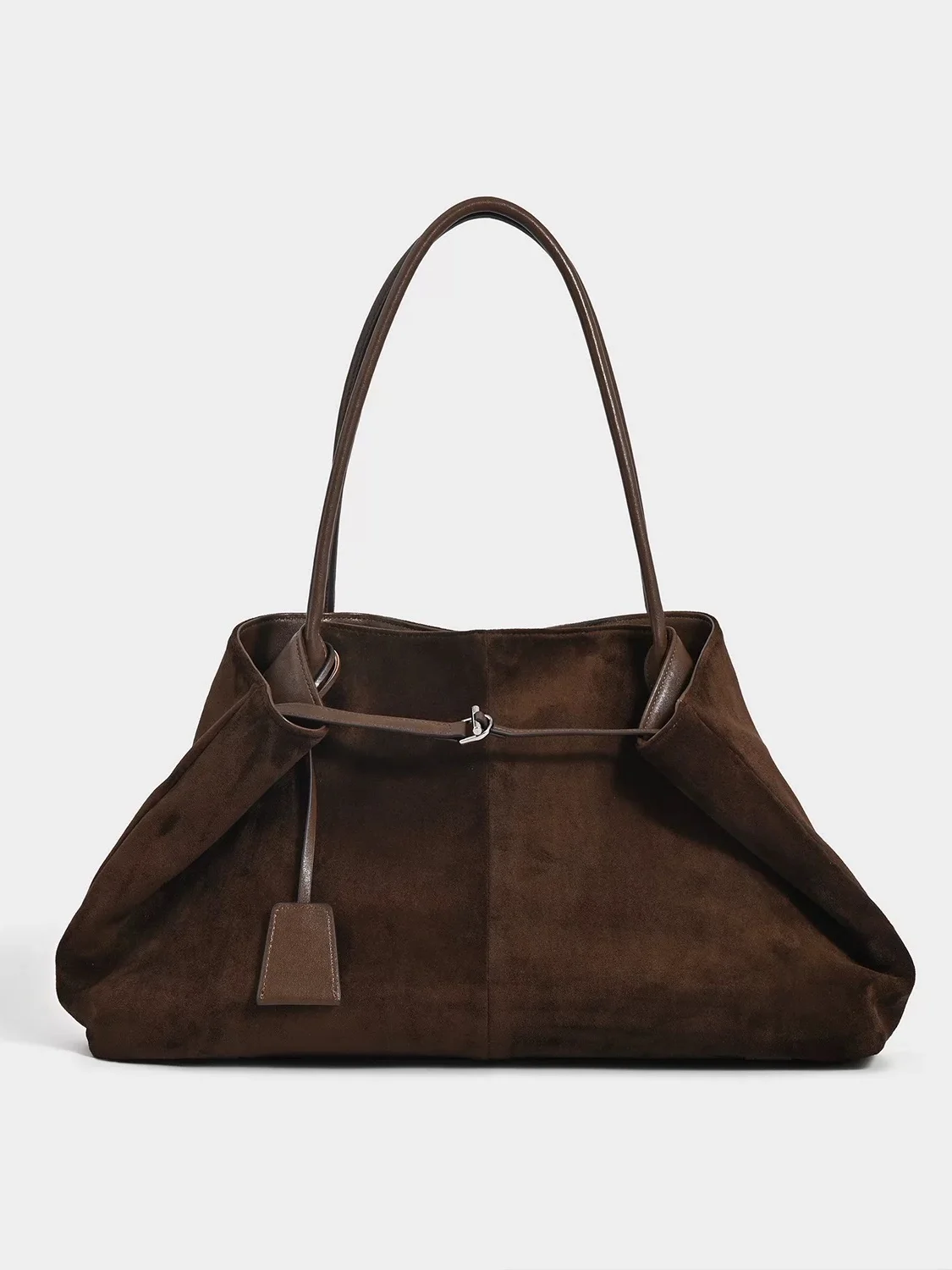 

Baitiya, новинка 2025, замшевая кожаная сумка-тоут в стиле ретро, большая сумка Capaci на одно плечо, повседневная простая женская сумка Sle