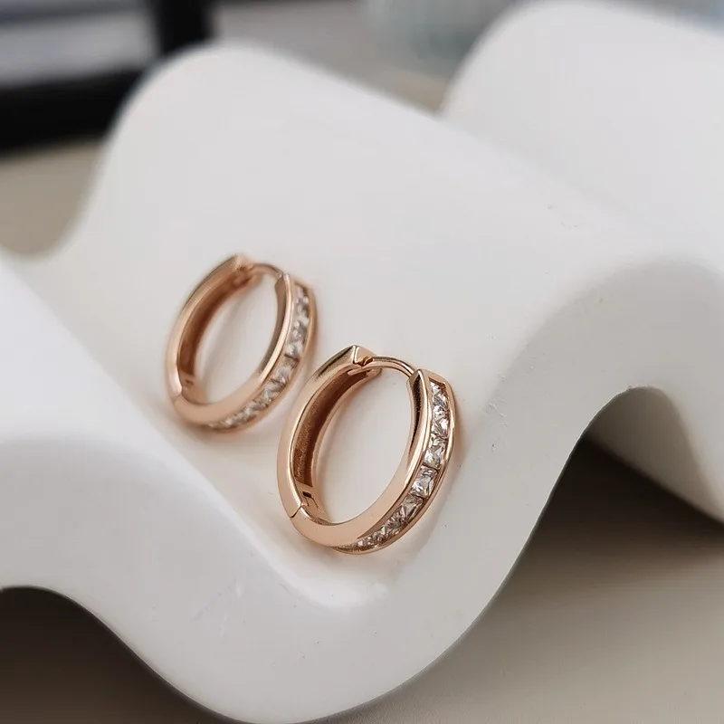 

S925 Простые серьги с пряжкой OL Wind Tremella, темпераментные серьги премиум-класса с цирконом, универсальные повседневные серьги