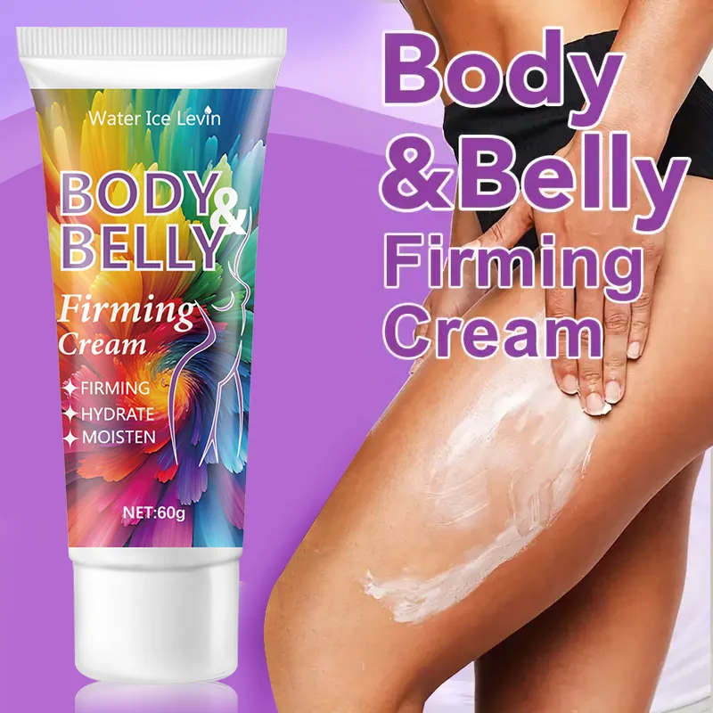 Abdominal Firming Cream, Skin Firming Moisturizing Lotion, Contains Jojoba Oil and Hyaluronic Acid, Body Firming Cream, Suitable for Abdomen and Body, Suitable for All Skin Types