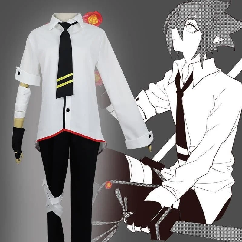 

AOTU Anmicius Cosplay Costume Anmicius Uniform Men Anime Clothing Cosplay Wigs Anmicius Cloth Halloween Cosplay