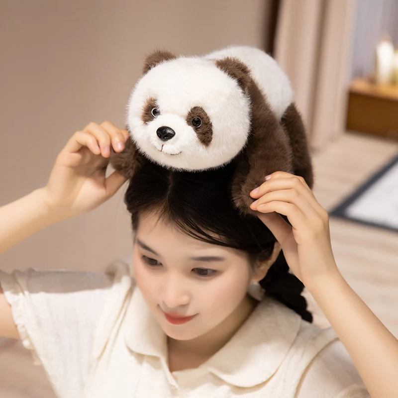 30/40/55CM Lying Panda Plush Toys Cartoon Animal Giant Panda Stuffed Soft Doll Pillow For Christmas Gifts