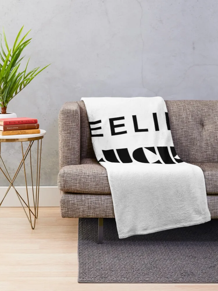 Feeling Lucky, Lucky Girl, Luckiest Girl, Inspirational, Manifestation Throw Blanket Summer Shaggy Beach Blankets