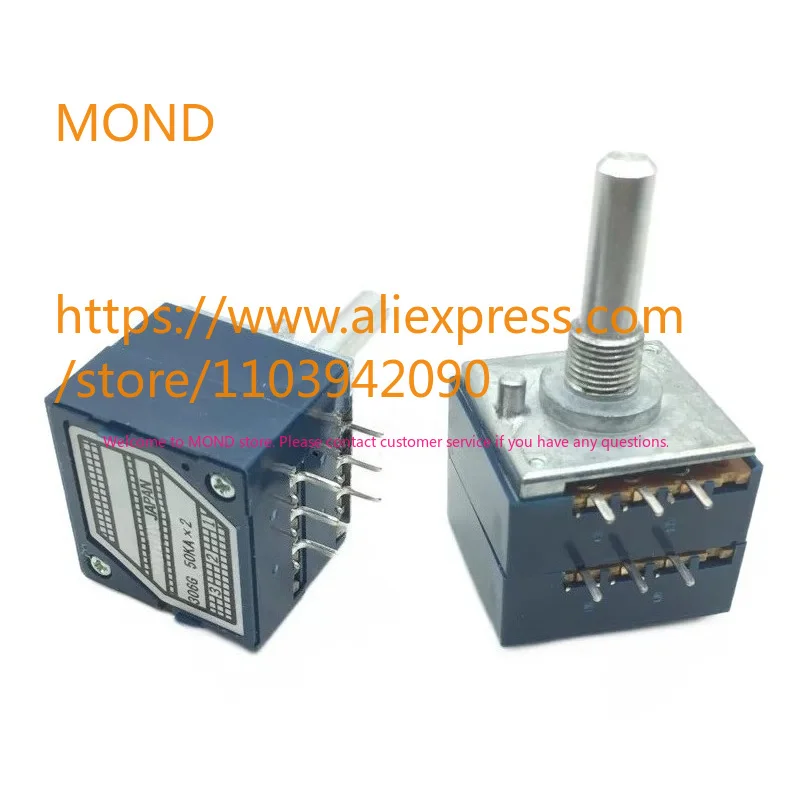 2pcs Dual Volume Potentiometer ALPS RK27 5KA 10KA 20KA 50KA 100KA 250KA 500KA 6Pins Rotary Switch