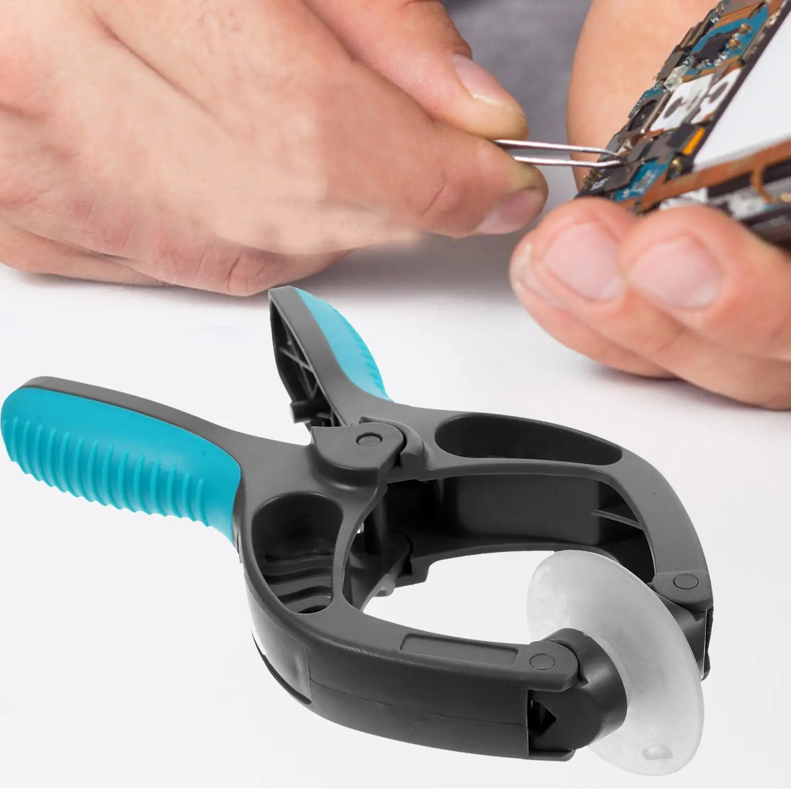 Herramienta de reparación de teléfonos móviles, alicates de apertura de pantalla LCD con ventosa duradera para Galaxy Smart