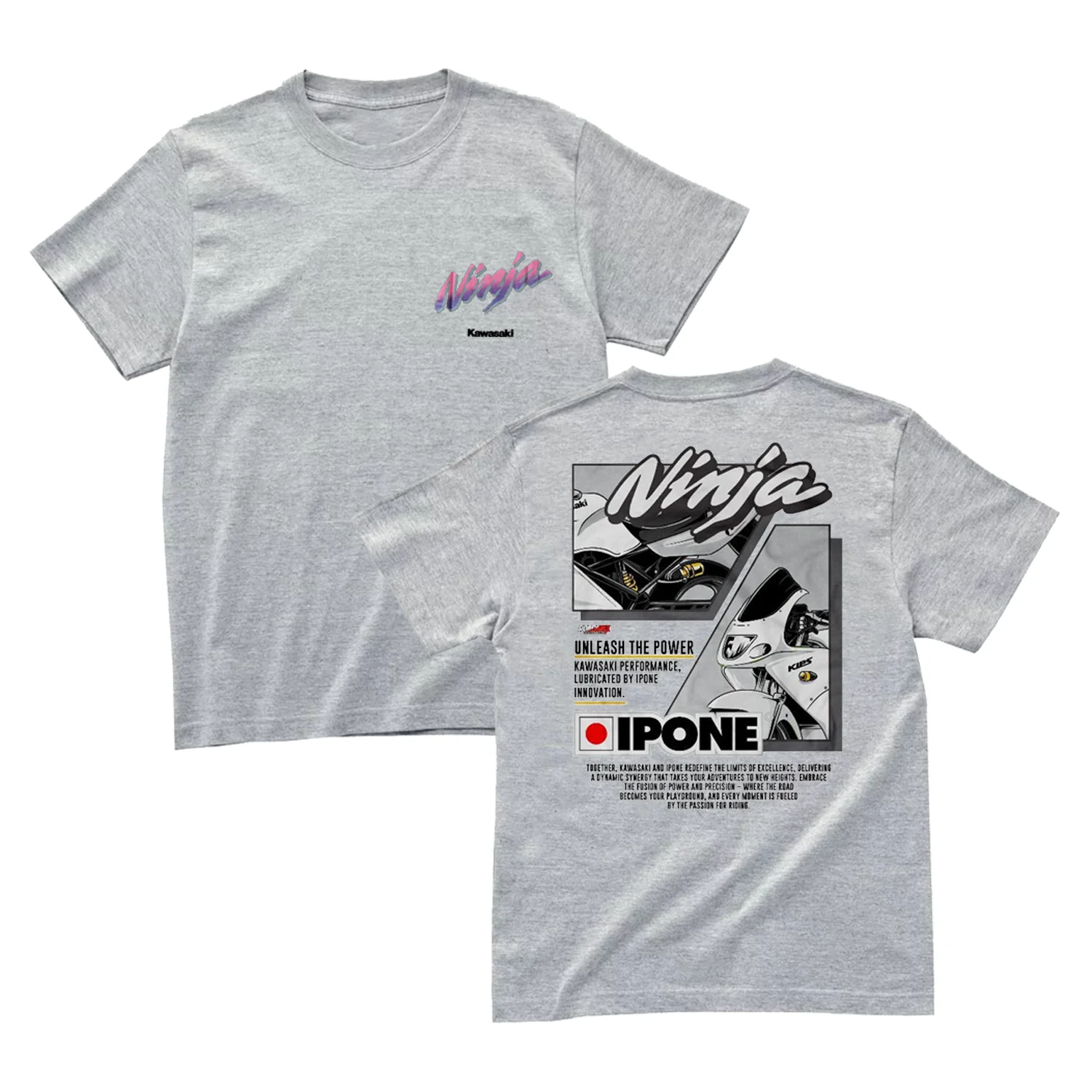 

Kawasaki Ninja RR Technology Retro Newest Outdoor Jersey Summer Classic Tee Adults Loose Exercise Motorcycle Jersey