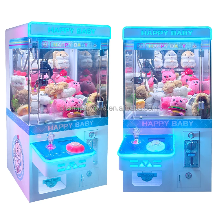 Multi gettoniera Mini artiglio macchina bambola gru portachiavi macchina giocattolo macchina da gioco di cattura a gettoni per bambini