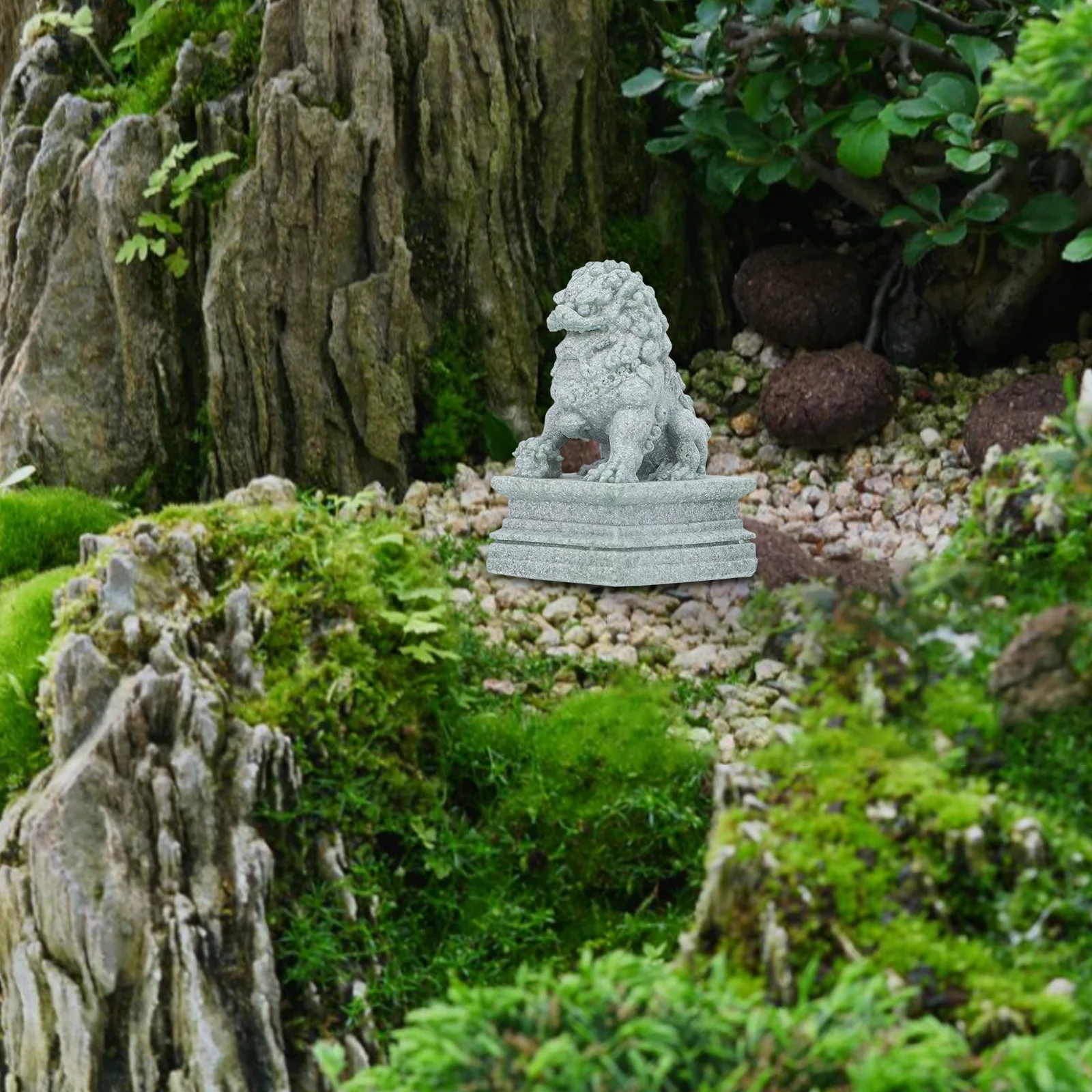 

Mini Statue Small Animal Sculpture For Home Office Desktop Decor Durable Resin Craft, Tabletop Ornament, Miniature Figure, Lion