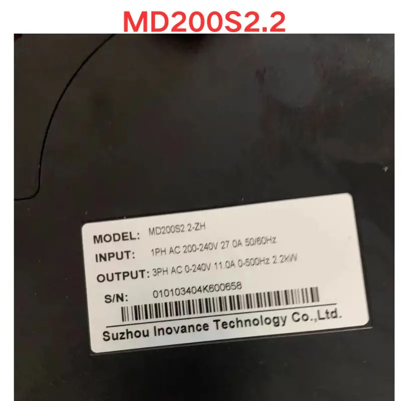 

Used MD200S2.2 inverter Functional test OK Fast delivery