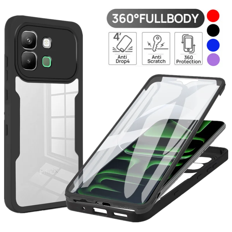 Full Body Protection Shockproof Case for Infinix Note Edge 5G Protective Cover Screen Protector Fundas Coque