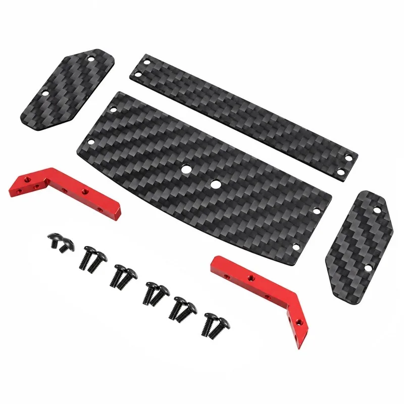 WLtoys 244016 1/24 Carbon Fiber Rear Wing Metal Upgrade Parts for LOSI Micro-B RC Car Accessories Replacement