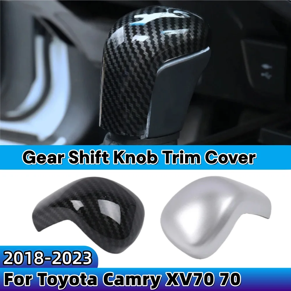 

For Toyota Camry XV70 70 2018-2023 ABS Car Gear Shift Head Knob Handle Trim Cover Non-slip Sticker Accessory Stickers Decoration
