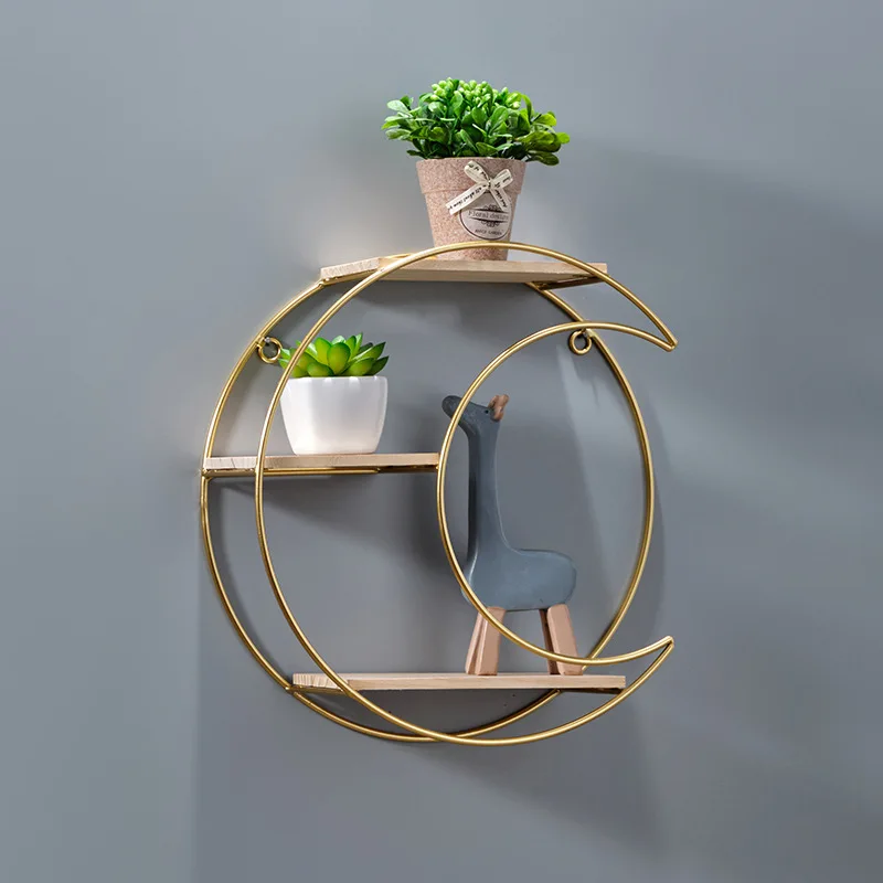Semplice e creativo arte del ferro decorazione della parete ristorante decorazione della parete Rack di stoccaggio della parete scaffale da parete