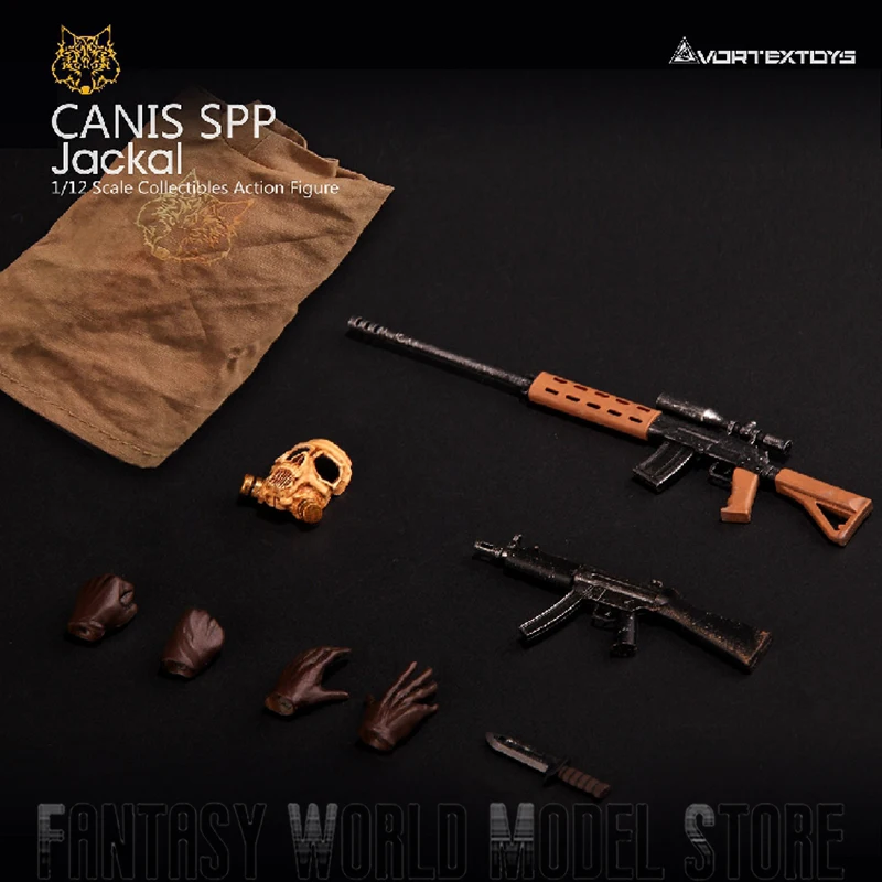 In Stock VORTEXTOYS V00011 1/12 Male Soldier Sniper JACKAL Combat Boots Camouflage Clothing Model Full Set 6'' Action Figure