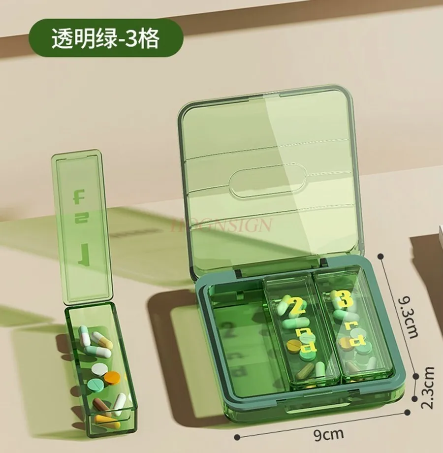 1set Portable medicine box, three meals a day, portable medicine packaging box, medication reminder for seven days a week