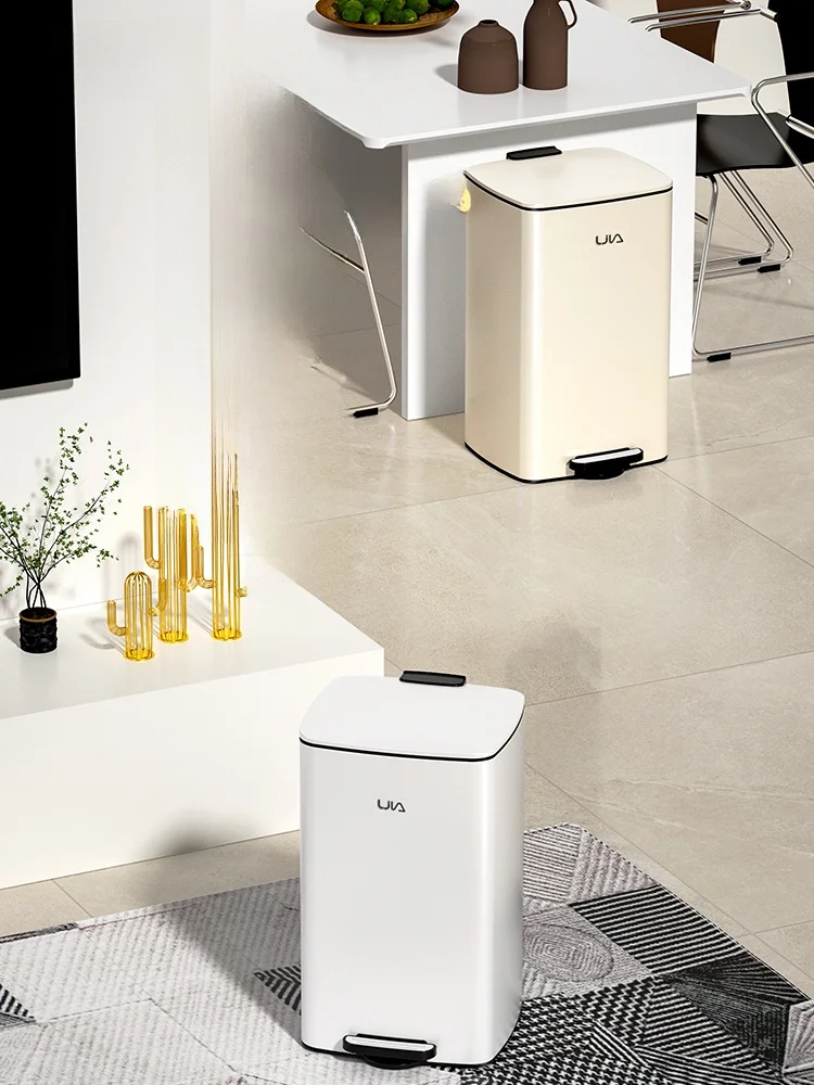 

Большая кухонная лопатка из нержавеющей стали Capaci, ножная педаль для гостиной, домашнего использования, ловушка для элитного класса, роскошный большой размер